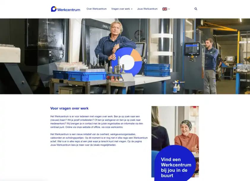 Website van Werkcentrum