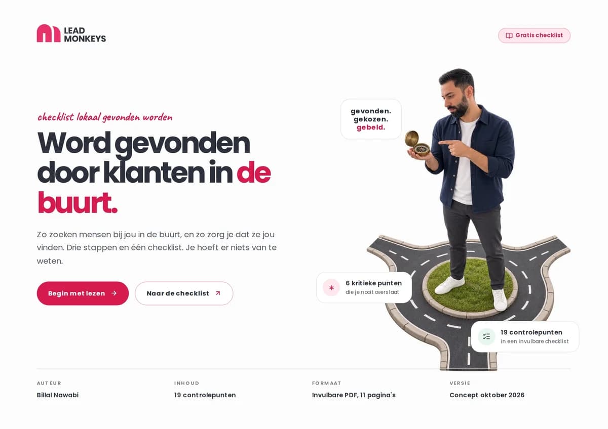 Voorkant van de Checklist lokale SEO: Word gevonden door klanten in de buurt