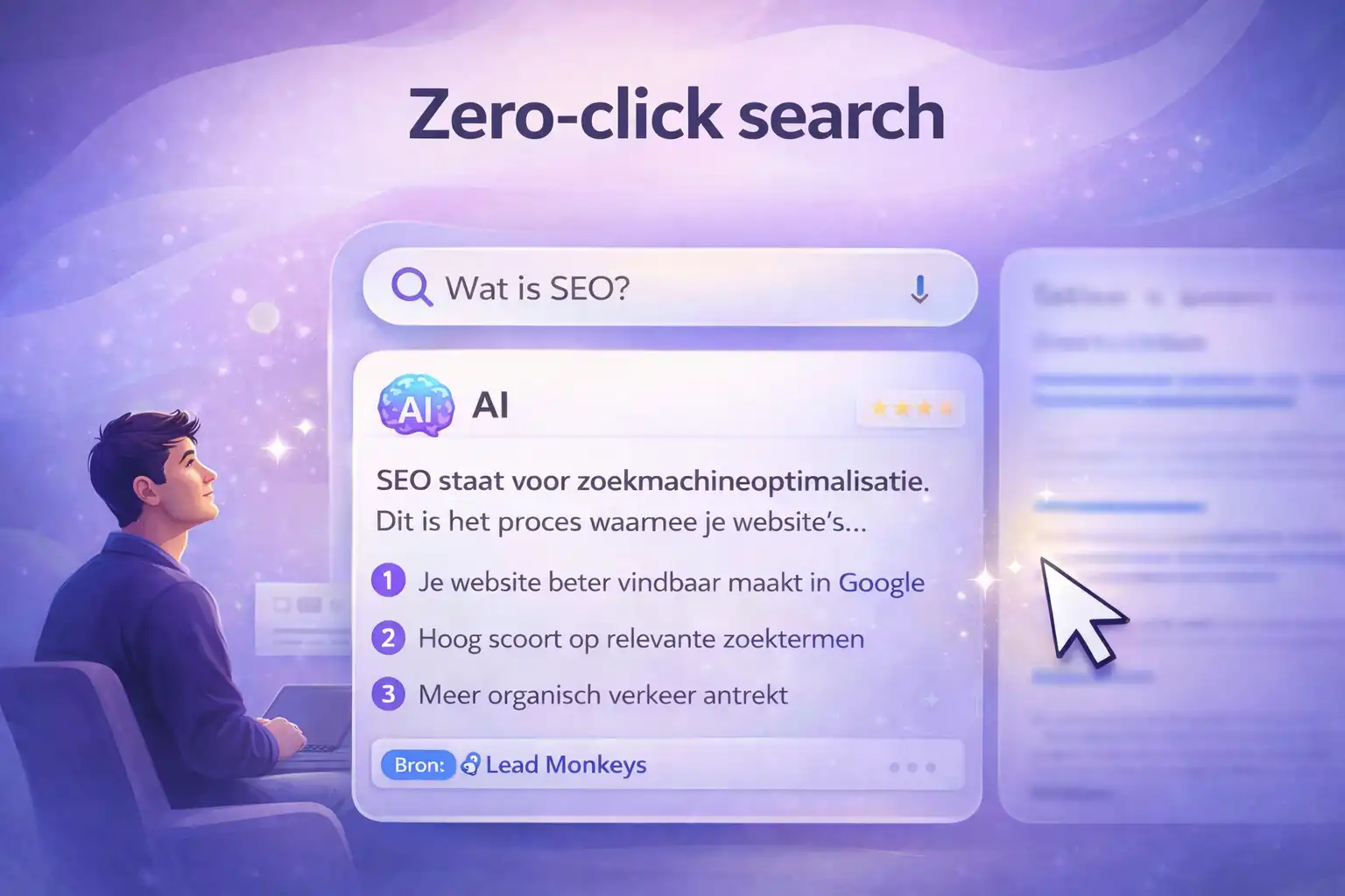 zero click search illustratie